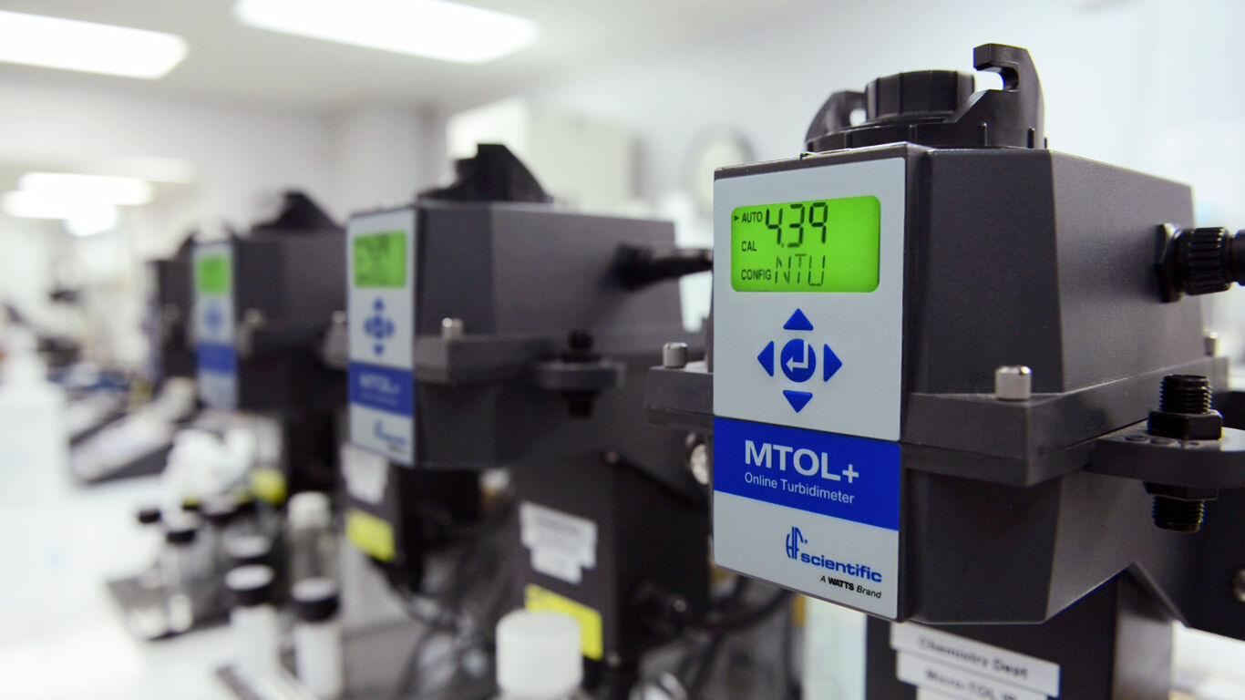 A row of MTOL Online Process Turbidimeter